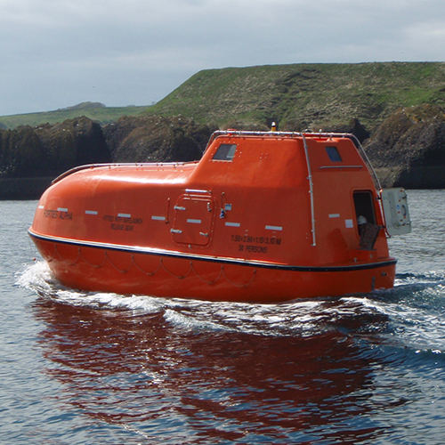 Twin Fall Davit Launched Lifeboat