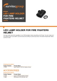 Survitec LED Lamp Holder for Fire Fighters Helmet