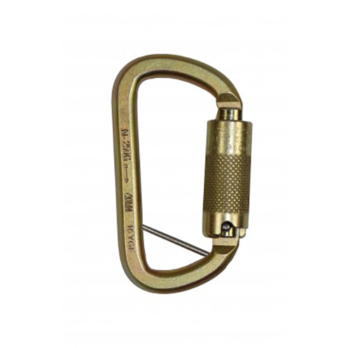 12mm Triple Action Steel Karabiner with Captive Pin