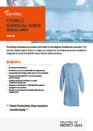 Sterile Surgical Gown Datasheet Thumbnail