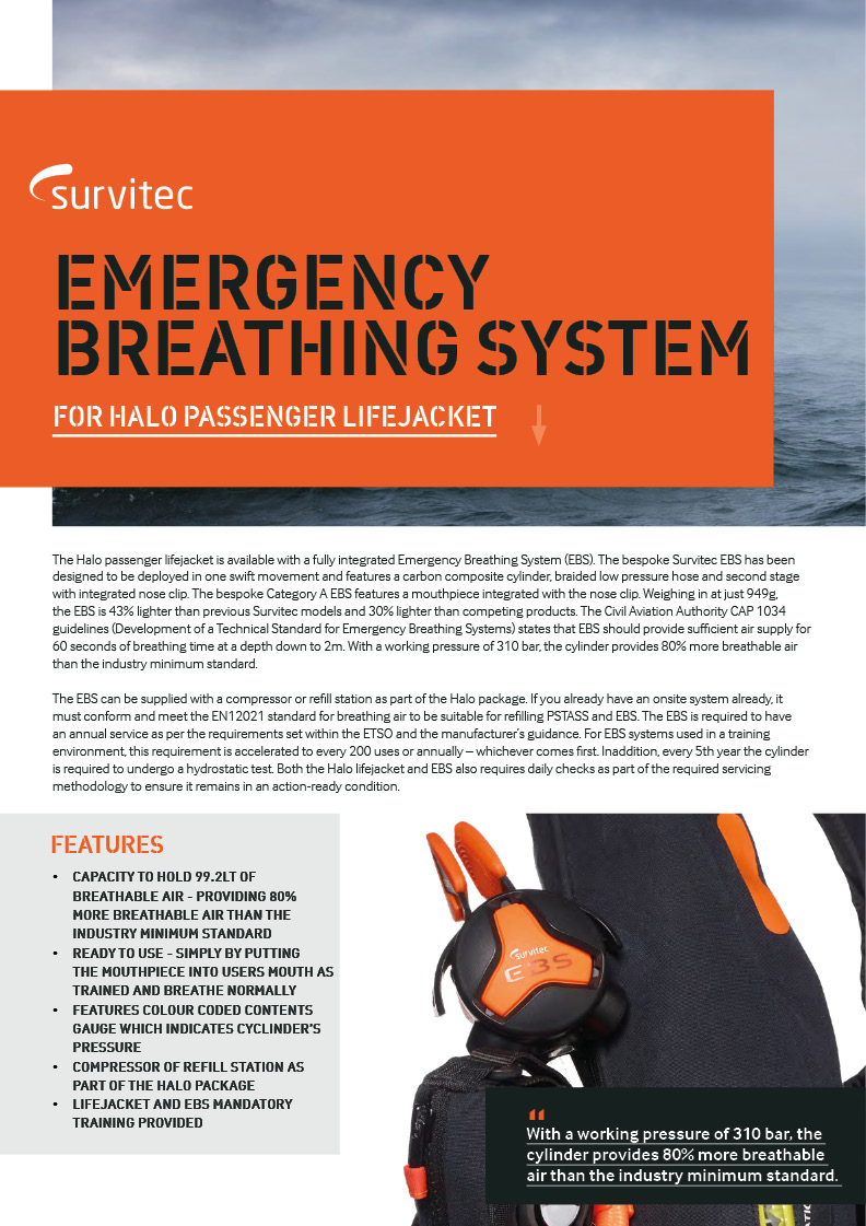 Emergency Breathing System (EBS) Datasheet Thumbnail