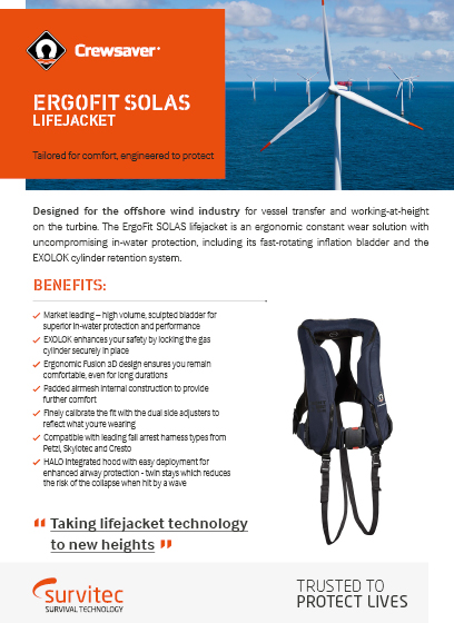 Crewsaver ErgoFit SOLAS Lifejacket Datasheet.pdf Thumbnail