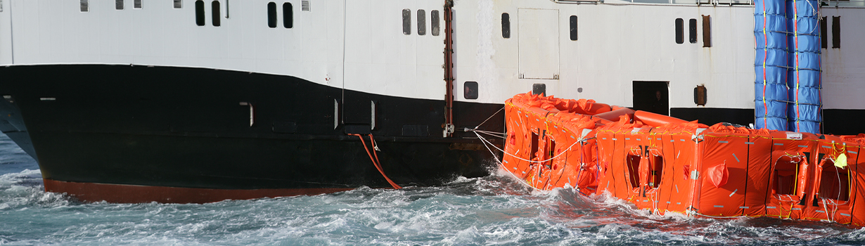 Marine Ark 2 Ferries Deployment In Rough Sea