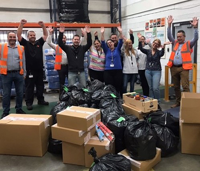 Survitec Grimbsy Colleagues Support The Oasis Hub With Food Donations