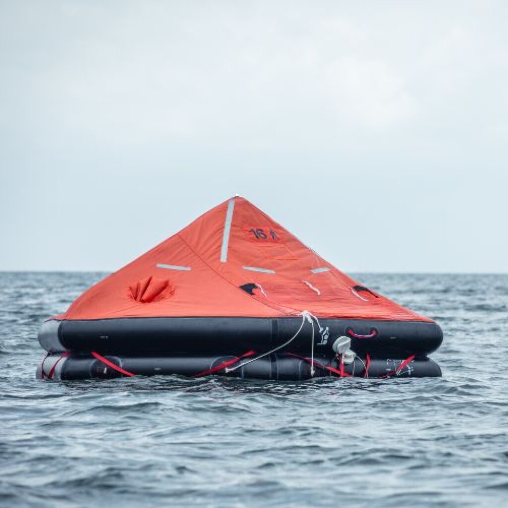 Survitec Group Ltd Type "SURVIVA Mk3" 20, 20-person SOLAS A or SOLAS B inflatable liferaft.