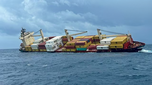 Essel Began To Capsize Off The Coast Of Kochi India